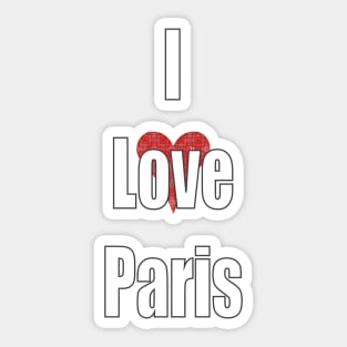 I Love Paris - France Sticker